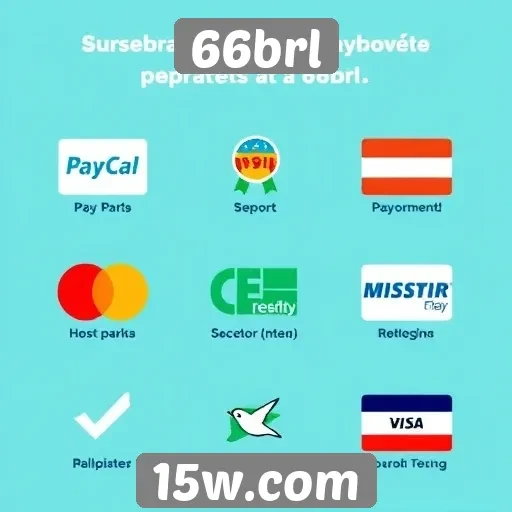 Comparativo de métodos de pagamento no 66brl
